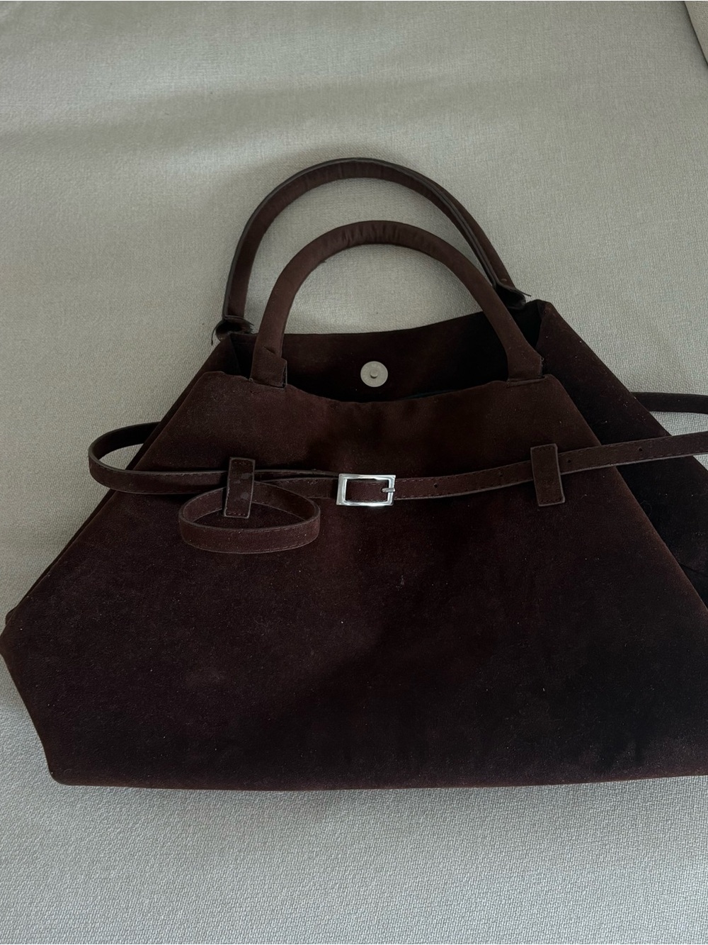 Suede Brown Bag